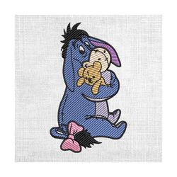 disney cartoon eeyore the donkey embroidery