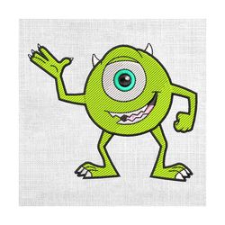 mike wazowski couple matching embroidery