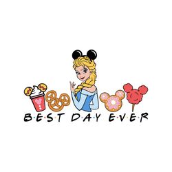 best day ever princess elsa disney snacks svg