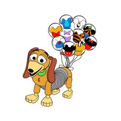 mickey mouse friends balloon slinky dog png