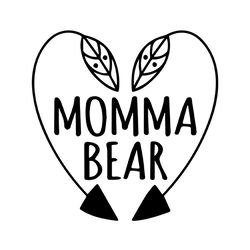 momma bear mother day arrow svg