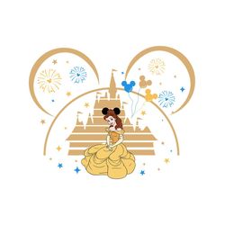 mickey kingdom beauty and the beast belle png