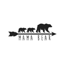 mama of baby bear arrow svg