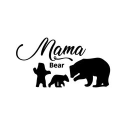mama bear of two baby svg