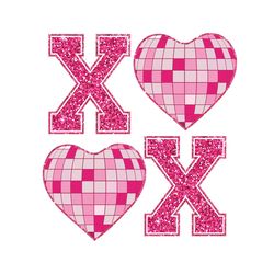 glitter xoxo disney heart valentine day png