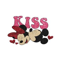kiss romantic mickey couple valentine day png