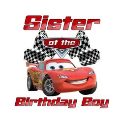 lightning mcqueen sister of the birthday boy png