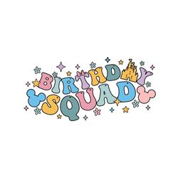 disney mickey mouse birthday squad svg