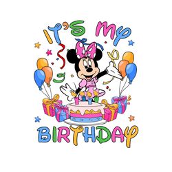 minnie mouse it is my birthday day svg