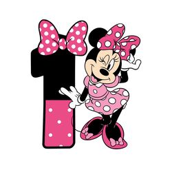 minnie mouse happy 1st birthday svg