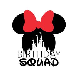 happy minnie mouse birthday squad castle svg