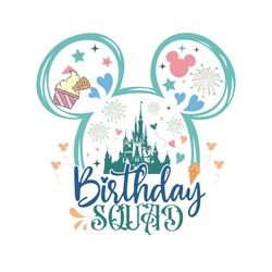 happy birthday squad castle birthday party svg