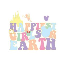 disney kingdom happiest girlson on earth svg