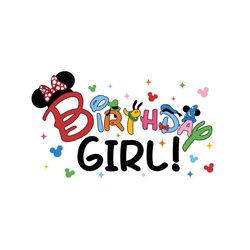 minnie mouse ears friends birthday girl svg