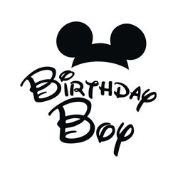 disney mouse ears birthday boy svg