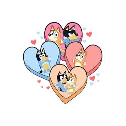 bluey parents valentine love heart png
