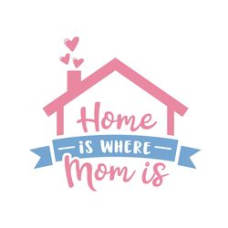 home is where mom is mother day house png