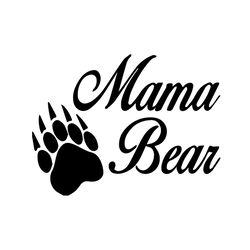 mama bear paw print svg