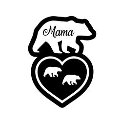 mama bear love kid mother day svg