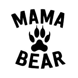 mama bear grizzly paw mother day svg