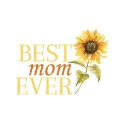 best mom ever retro sunflower svg