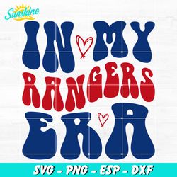in my rangers era svg, texas rangers baseball svg, mlb svg png dxf eps design graphic