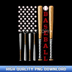 patriotic us american baseball flag - vintage baseball flag - limited edition sublimation png downloads - elevate your d