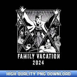 disney villains graphic print family vacation trip 2024 - customizable sublimation png templates - ideal for inventive m