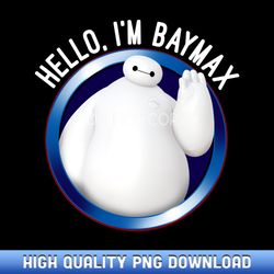 disney big hero 6 baymax hello graphic - instant access sublimation designs