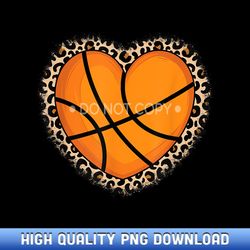 cute basketball heart basketball lover women girls - contemporary sublimation digital assets