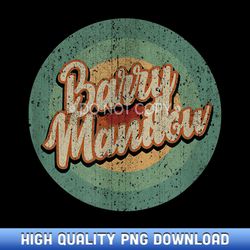 barry manilow circle retro vintage music - customizable sublimation png templates