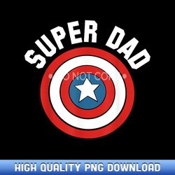 marvel father's day super dad captain america shield - boutique sublimation download collection