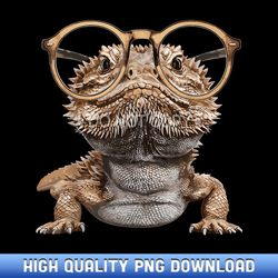 bearded dragon animal nerdy glasses bearded dragon - instant access sublimation designs