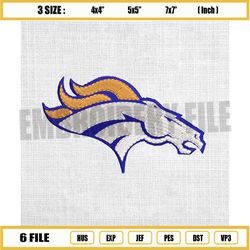 denver broncos football team mascot embroidery