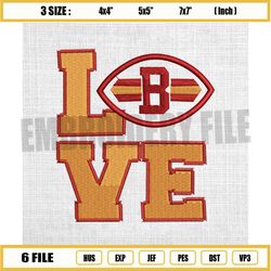 love cleveland browns logo embroidery