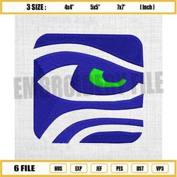 seattle seahawks eyes embroidery