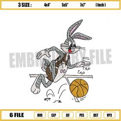 bugs bunny basketball embroidery