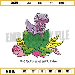 land before time baby chomper egg embroidery png