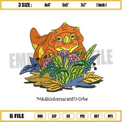 land before time cera eating embroidery