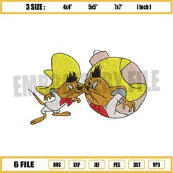 speedy gonzales christmas embroidery