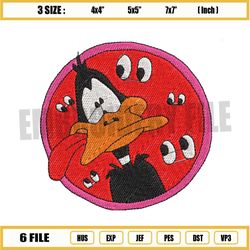 space jam daffy duck embroidery