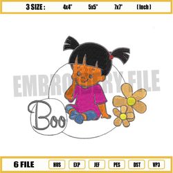 monster inc baby boo embroidery