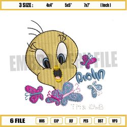 piolin butterfly embroidery