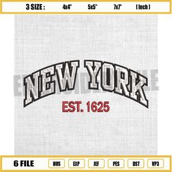 new york 3d puff embroidery logo for cap