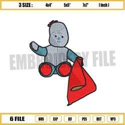 in the night garden igglepiggle toy embroidery png