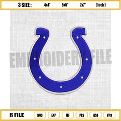 indianapolis colts horseshoe logo embroidery