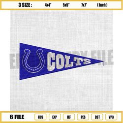 indianapolis colts triangle flags logo embroidery