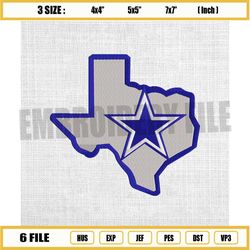 dallas cowboys team state design embroidery