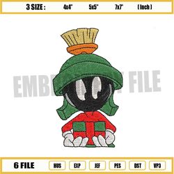 marvin the martian christmas embroidery