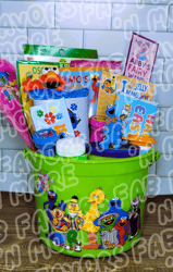 personalized street monsters easter bucket, street monsters easter, easter basket, easter, street monsters gift basket